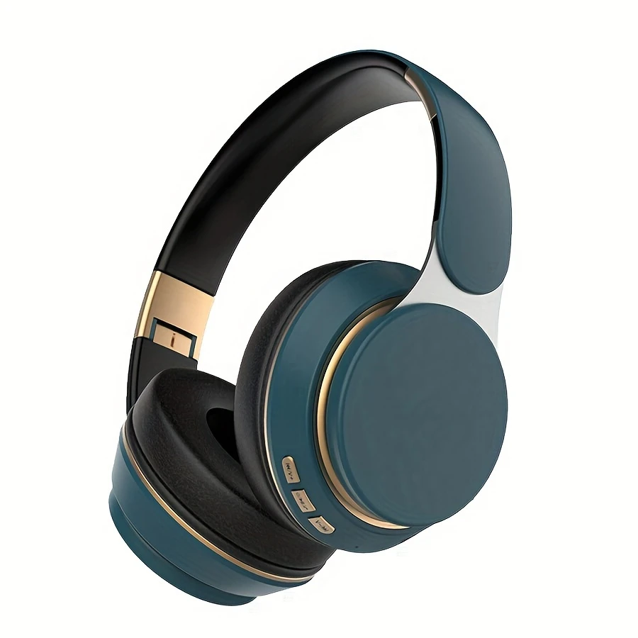 Wireless BT Headphones Over Ear Comfortable Foldable Headset with Built
