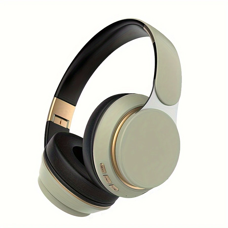 Wireless BT Headphones Over Ear Comfortable Foldable Headset with Built