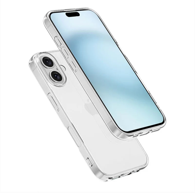 Ultra Thin Silicone Transparent TPU Case for iPhone 16 Pro Max