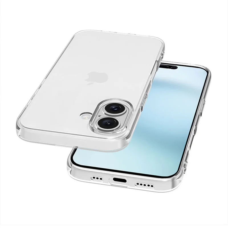 Ultra Thin Silicone Transparent TPU Case for iPhone 16 Pro Max