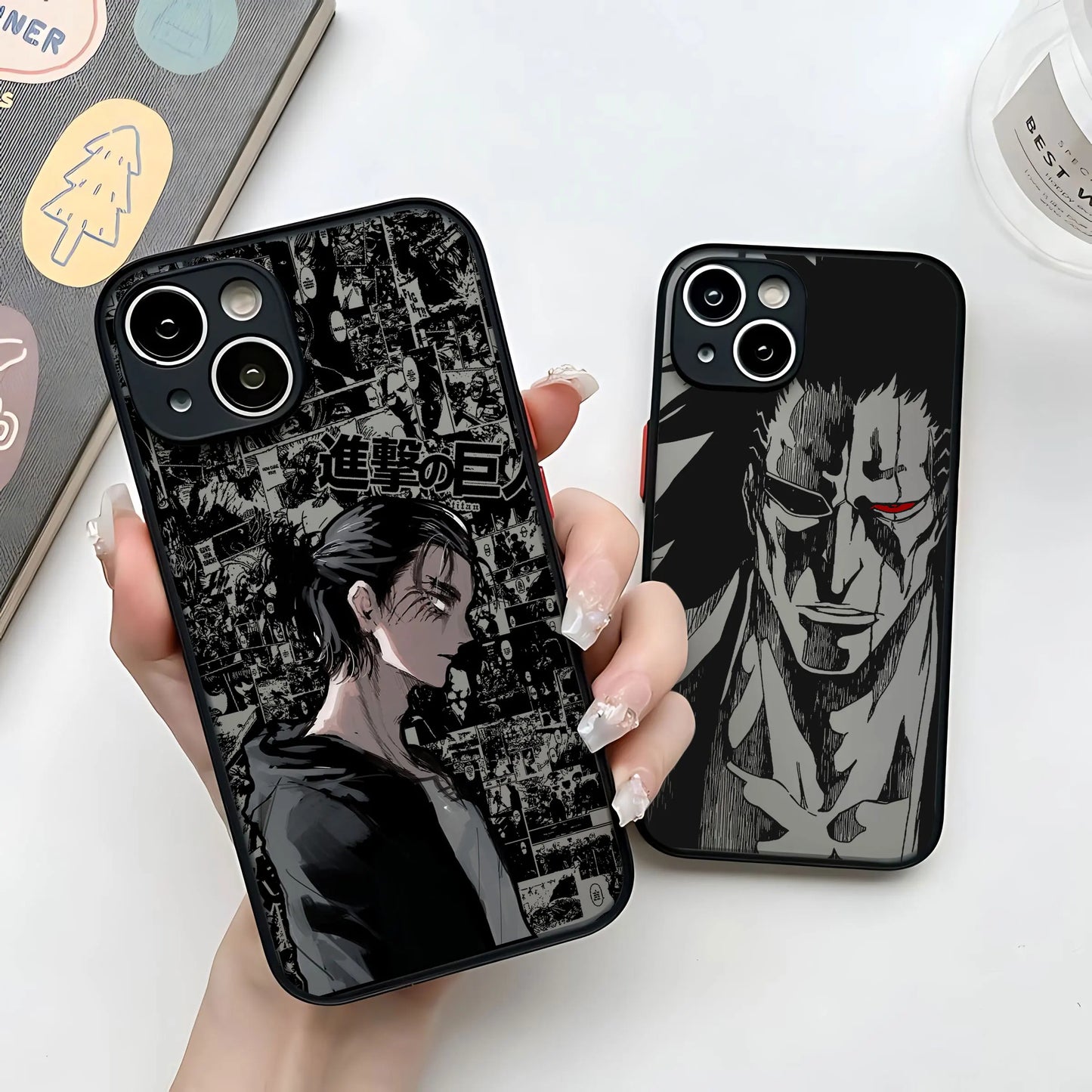 Anime Attack On Titan Matte Transparent Phone Case for iPhone