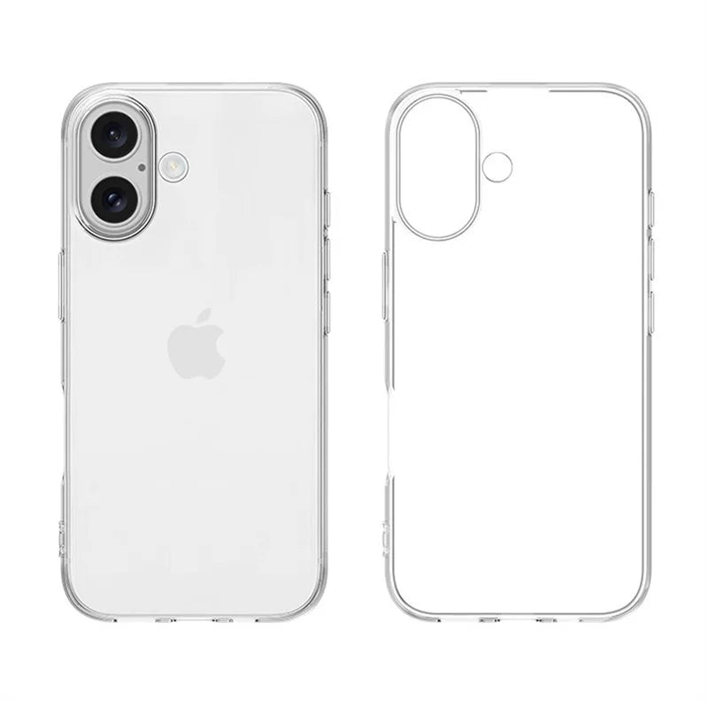 Ultra Thin Silicone Transparent TPU Case for iPhone 16 Pro Max