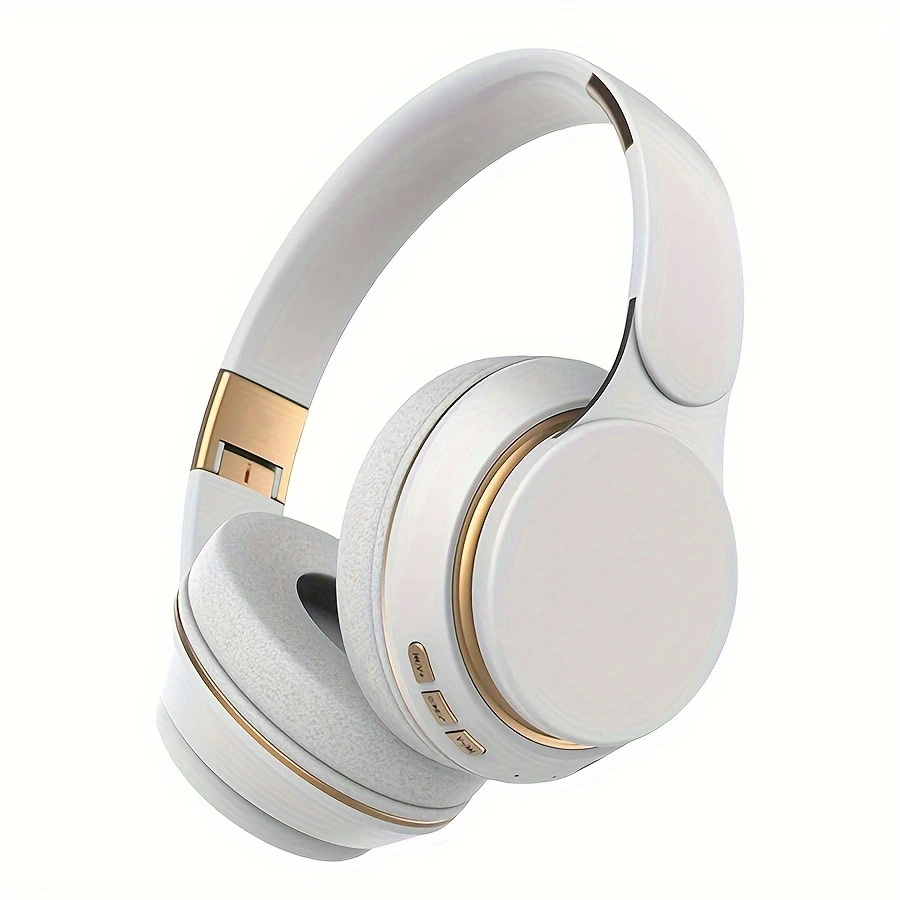Wireless BT Headphones Over Ear Comfortable Foldable Headset with Built